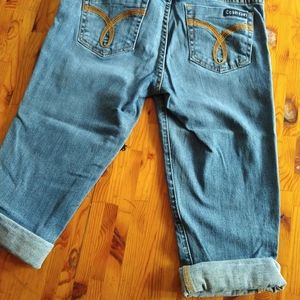 Calvin Klein slim cut cropped jeans